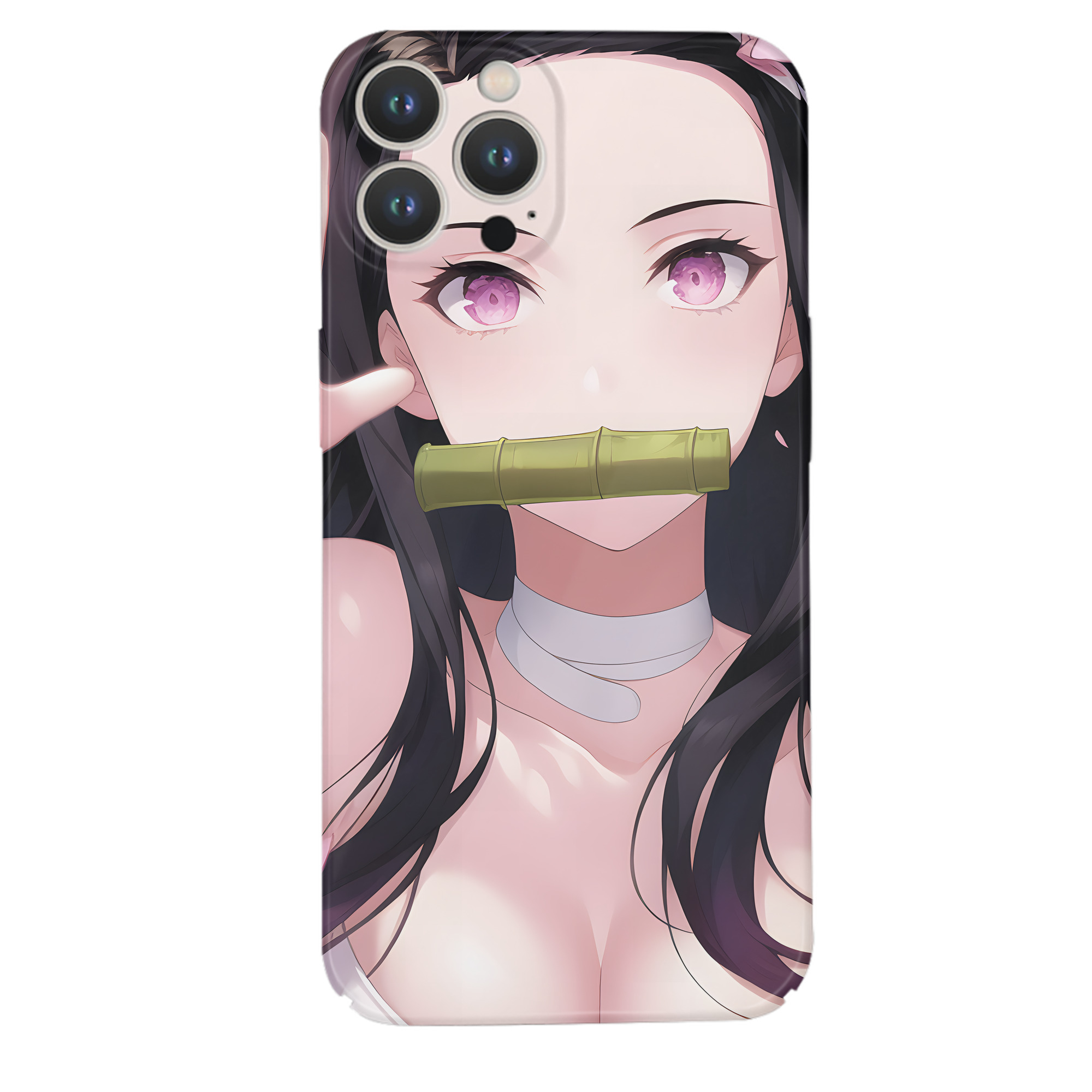 （画像用） 鬼滅の刃（きめつのやいば）竈門 禰󠄀豆子／かまど ねずこ Kamado Nezuko 【iPhone 14シリーズ対応】ハードケース